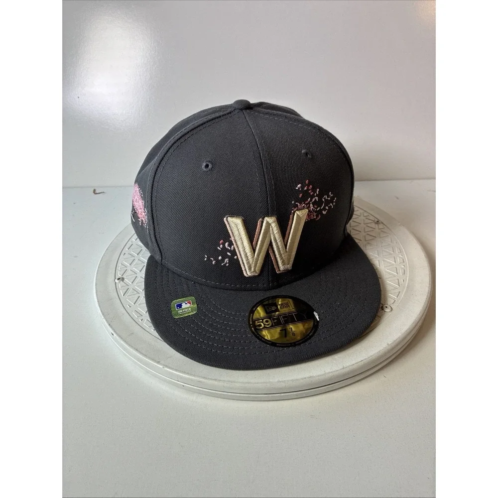 New Era Washington Nationals City Connect 59FIFTY Fitted Hat Black Size 7 7/8